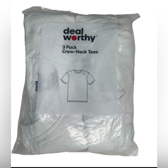 Men’s White Crew Neck Tee Ribbed Tank Tops (2 In A Pack) Size Medium New - Picture 3 of 8